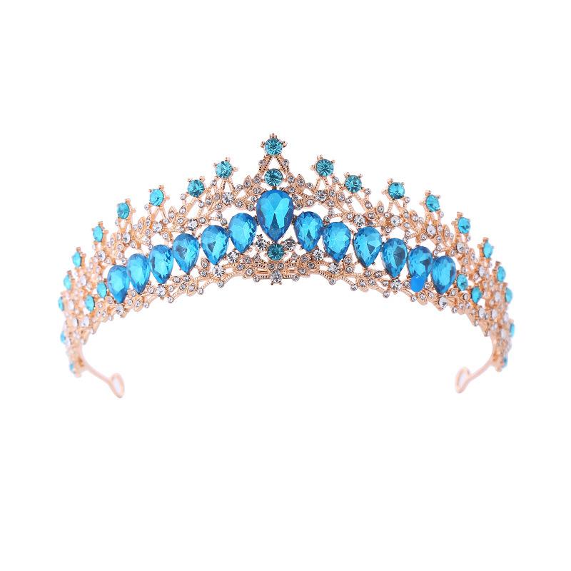 Creative Diamond Tiara Birthday Hair Accessories Wedding Princess Alloy Headband Crown Rhinestone Headband Accessories