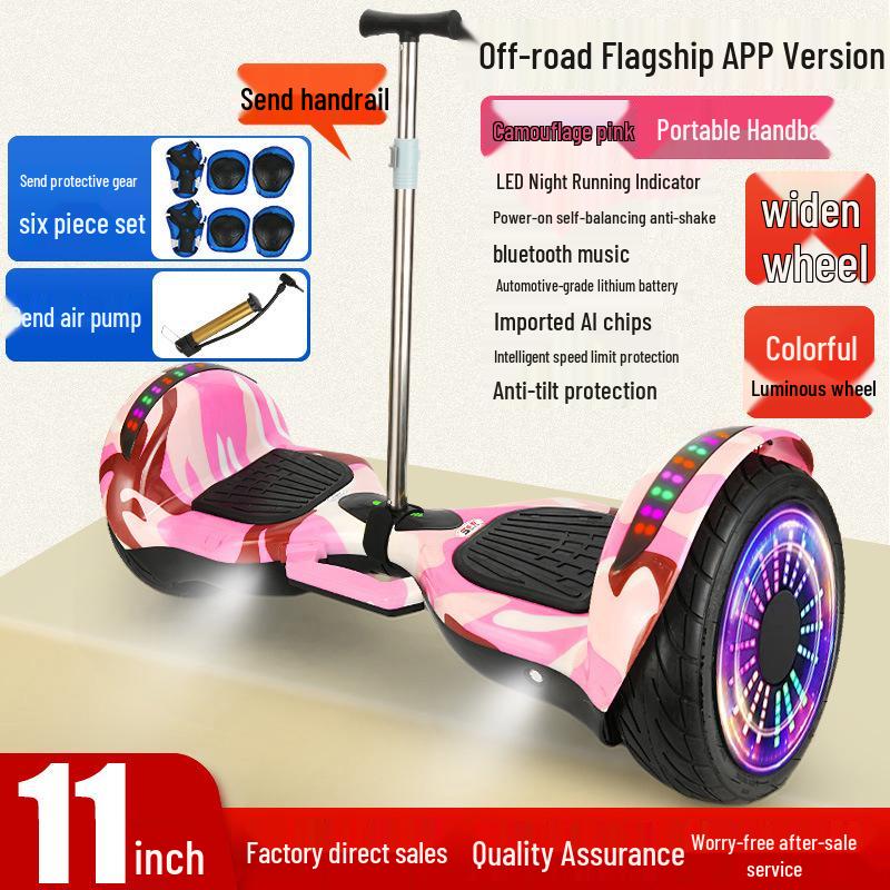 7-Inch Children's & Adults' Bluetooth Balance Scooter - Fast Electric Two-Wheeler
