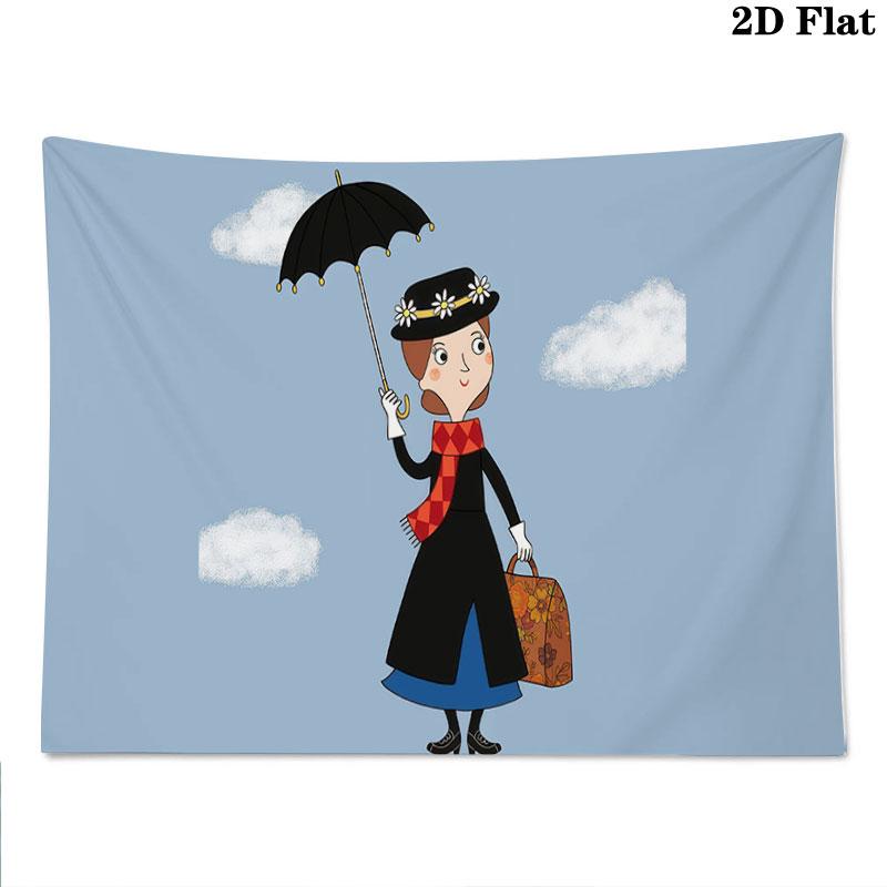 Magic Nanny Wall tapestry, aesthetic printed fabric blanket, suitable for bedroom, living room, and home decor.