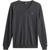 J.Lindeberg Mens Lymn Embroidered Logo Knitted V Neck Sweatshirt