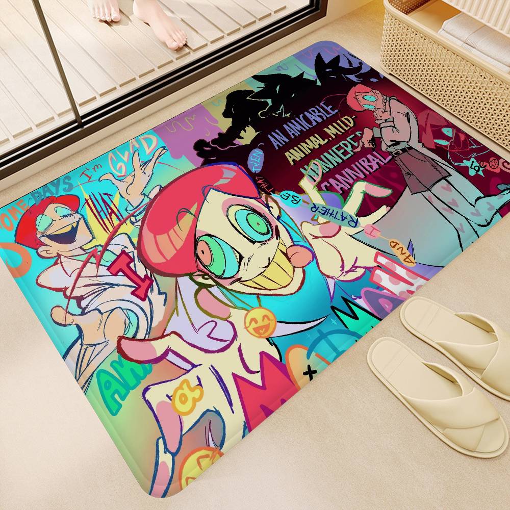 

Horror Psychocuties Anime Entrance Door Mat Nordic Style Home Doormat Bathroom-Toilet Mats Bedroom Hotel Decor Mat 40x60cm