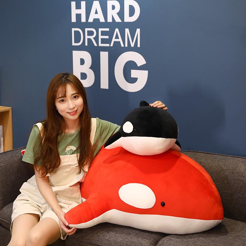 Cartoon Killer Whale Plush Toy Stuffed Animal Doll Kids Gift Home Decoration