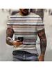 3D Printed Street Hip Hop Men Women Stripe Print T-Shirt Daily Casual Oversized Sportswear Gym Tops Ropa Hombre Summer Short Sleeve Tees