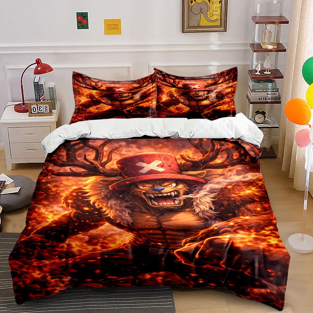 

Fiery antlered creature design. Bedding sets Duvet cover sets Duvet covers Pillowcases(1 * Duvet Cover 2 * Pillowcases, without duvet insert) 135x200cm