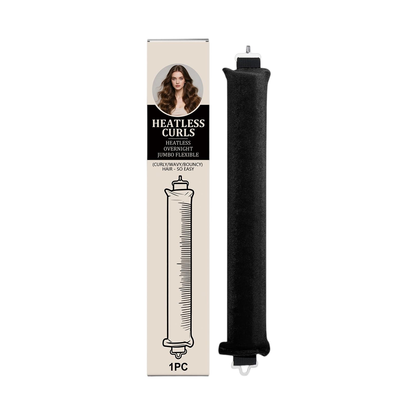 

Ненагревающийся бигуди для сна — это мягкий и подходящий инструмент для всех типов волос, обеспечивающий долговечную укладку и завивку. One Size чёрный