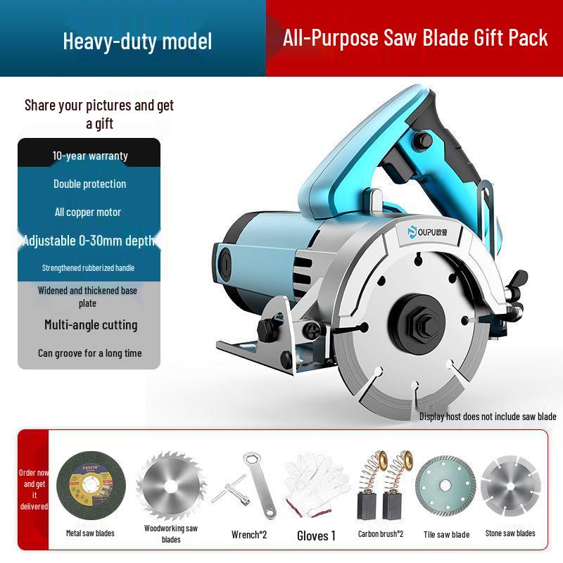 Oupu tragbare elektrische Säge: Vielseitige Schneidemaschine für Holz, Fliesen, Stein, Metall und Marmor