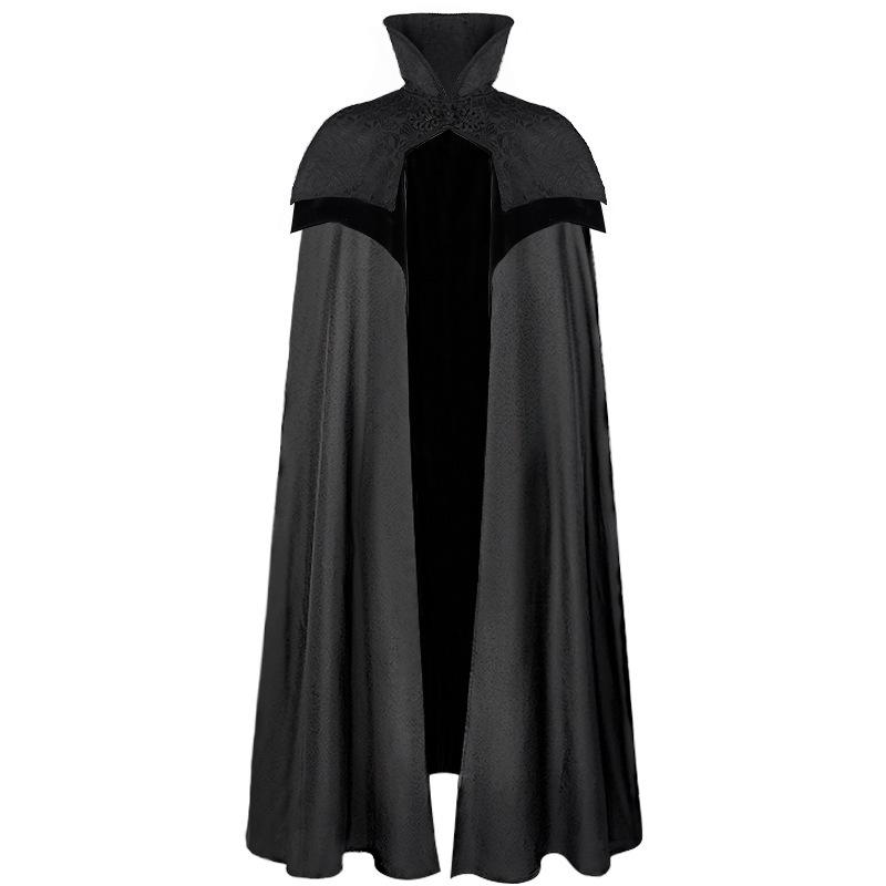 2025 Grim Reaper Hooded Cloak Robe - Medieval Wizard Cosplay Costume