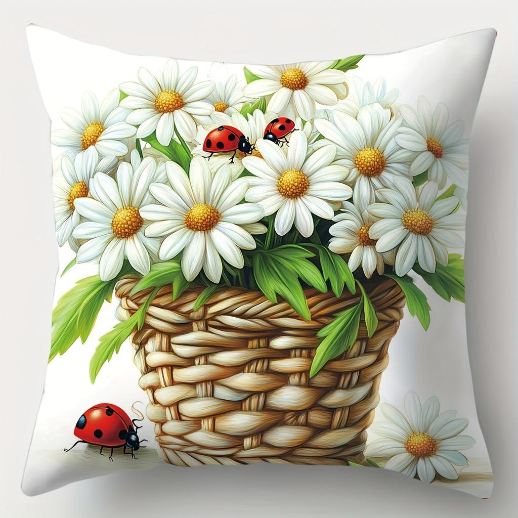 Ländliche Eleganz verstecken in Kissenbezügen Schlafzimmer Sofa Dekoration Polyester Kissenbezug mit Reißverschluss