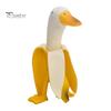 Realistic Resin Craft Creative Banana Duck Figurine, Sculpture, Novelty Art Micro Landscape Accessory Statue, Funny Desk Ornament for Home Office
