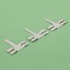 20 Pieces T-shaped Nickel Sheet for Battery Nickel Plated Steel Strip Sheet Improve Work Efficiency Low Resistivity