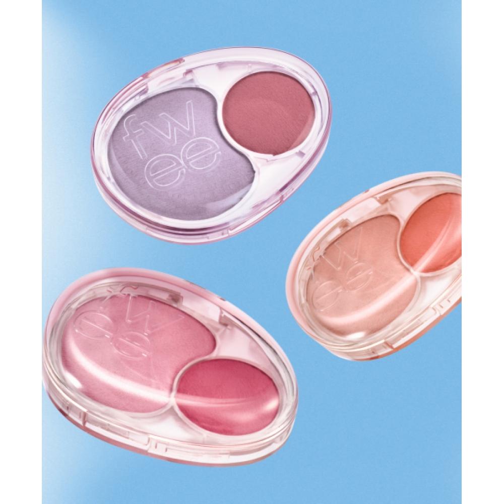 Fwee Fumellow Двойные румяна 12 цветов ND01 LAZY TEMPO LAZY TEMPO