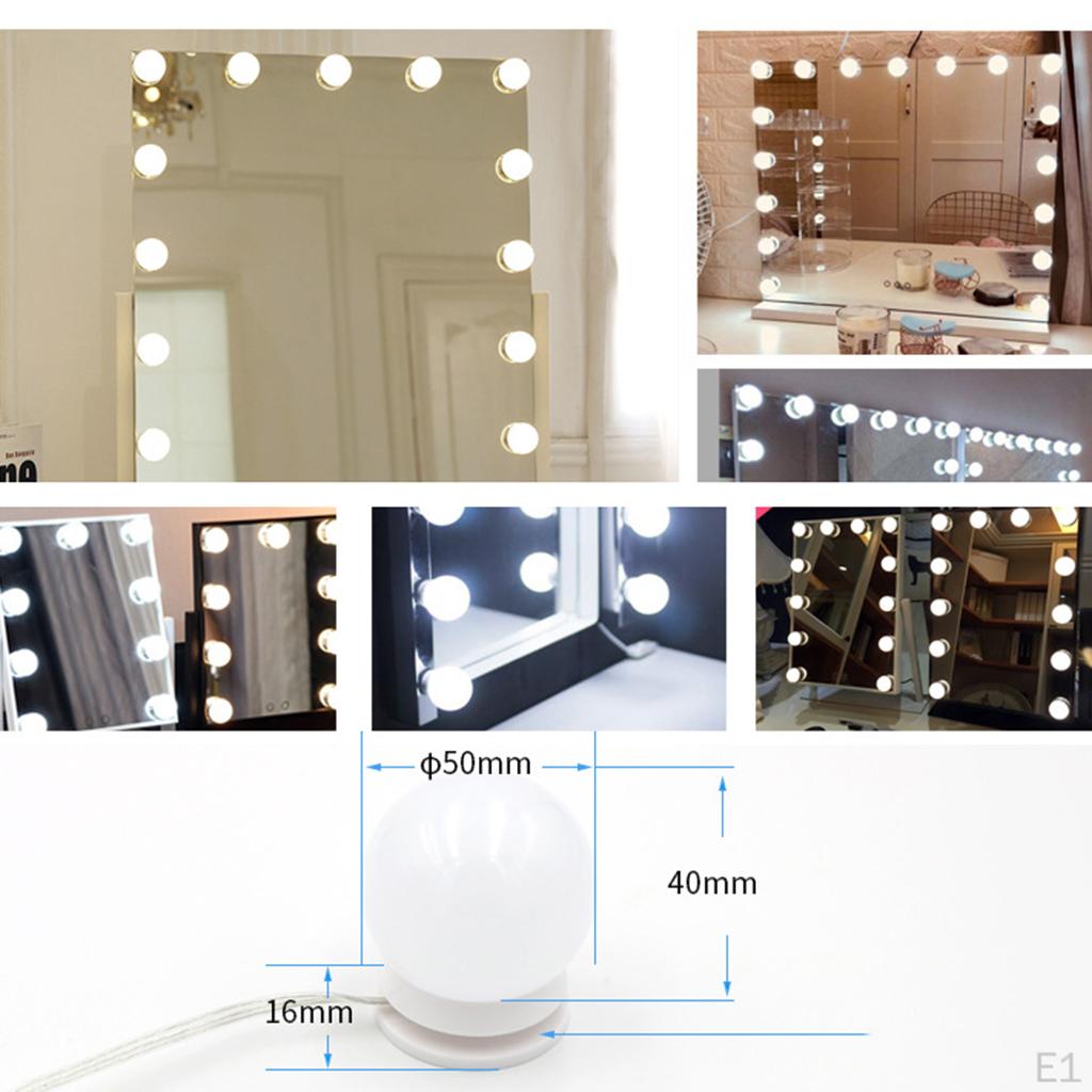 Style Vanity Lights Dimmable Mirror Bulbs USB Adapter for Bedroom