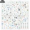 New 6sheet Wedding Bliss Stickers Romantic Wedding Theme Self-Adhesive Journal Sticker For Wedding Plan Scrapbooking DIY Decor