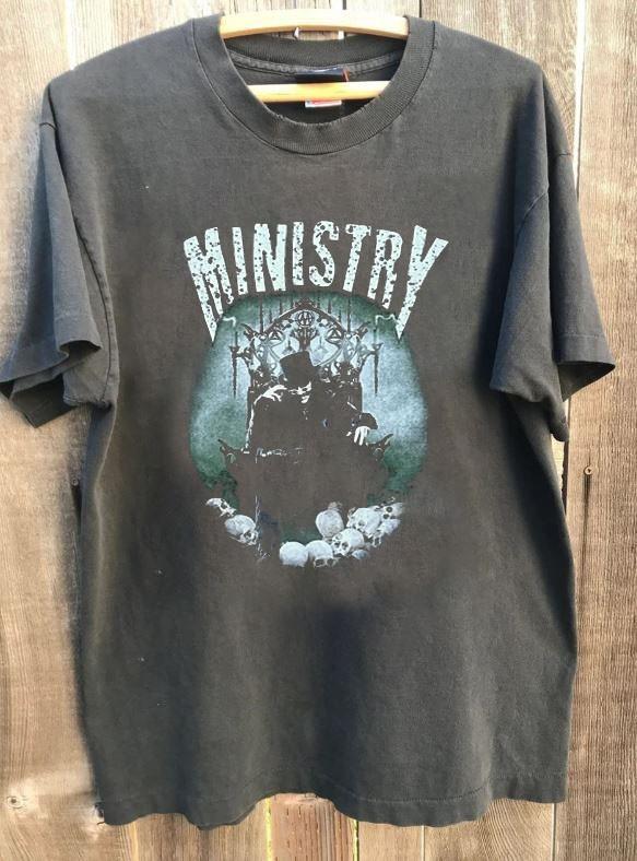 

Ministry 2015 From Beer To Eterna Tour Rare Charcoal Unisex Shirt KH16563 Unisex T-Shirt XXXL