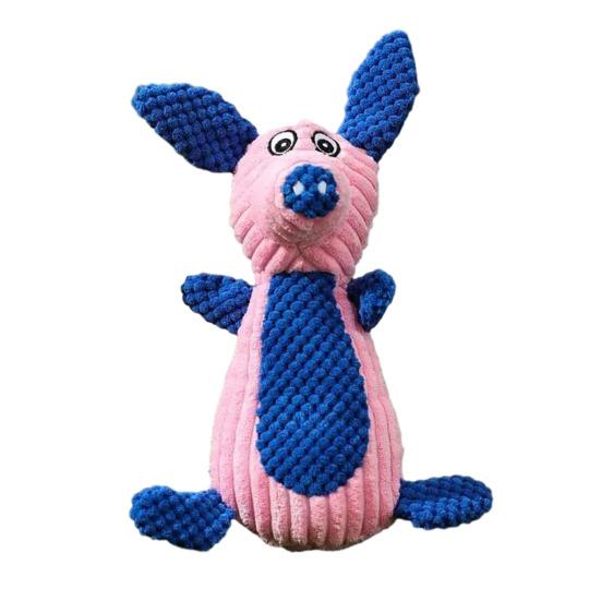 Gosedjurs Hundleksak Pipig Plysch Elefant Kanin Gris Hund Tuggdjur Hund Gosedjur för Valpar Tandvärk Separationsångest Lindring