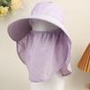 1pcs Casual Foldable Shawl Fisherman Hat Wide Brim Adjustable Ice Silk Sunscreen Hat Anti UV Breathable Tea Picking Hat Summer