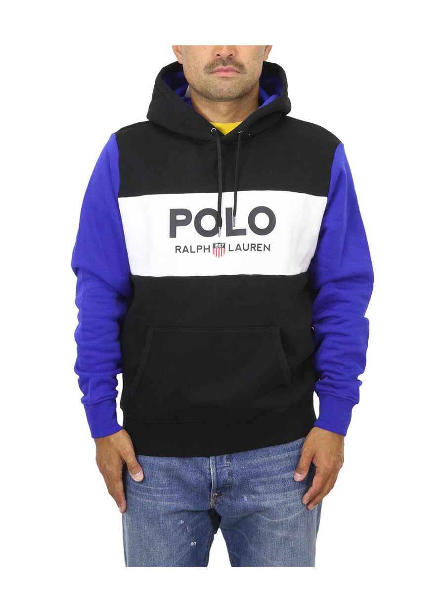 

Polo Ralph Lauren Pullover Paneled Jersey Men s Hoodie, 01020015-S-BLUEMU [Used]
