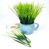 24Pcs UV Resistant Fake Greenery Green Artificial Grass Bundles Artificial Spring Grass  Home Decor
