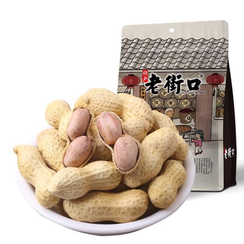 LaoJieKou Garlic Flavored Boiled Snack Peanuts