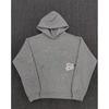 Mens Oversized Hoodie With Spider Web Print Rhinestone Embellishment Cotton Pullover Sweatshirt