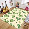 Fresh Cute Pattern Rug Heart Daisy Colorful Flower Soft Tone Non-Slip Durable Large Carpet for Living Room Bedroom