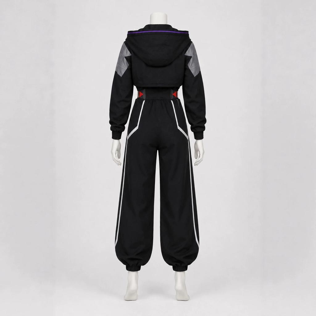 Cyberpunk Edgerunners Talia Cosplay Κουκούλα Παλτό & Παντελόνι με Μανσέτες