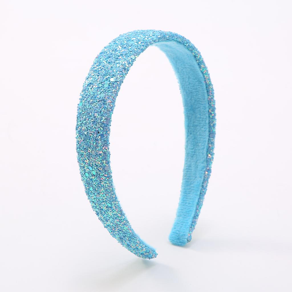 Glitzernde Stirnbänder für Kinder, Haarschmuck für kleine Mädchen, Süßes Stirnband für Kinder, Dickes Glitzer-Kinderhaarband