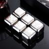 304 Stainless Steel Ice Cubes Reusable 6 Chilling Stones Clip Quick-Frozen Beer Cooler Champanera Whiskey Rock Party Bar Tool
