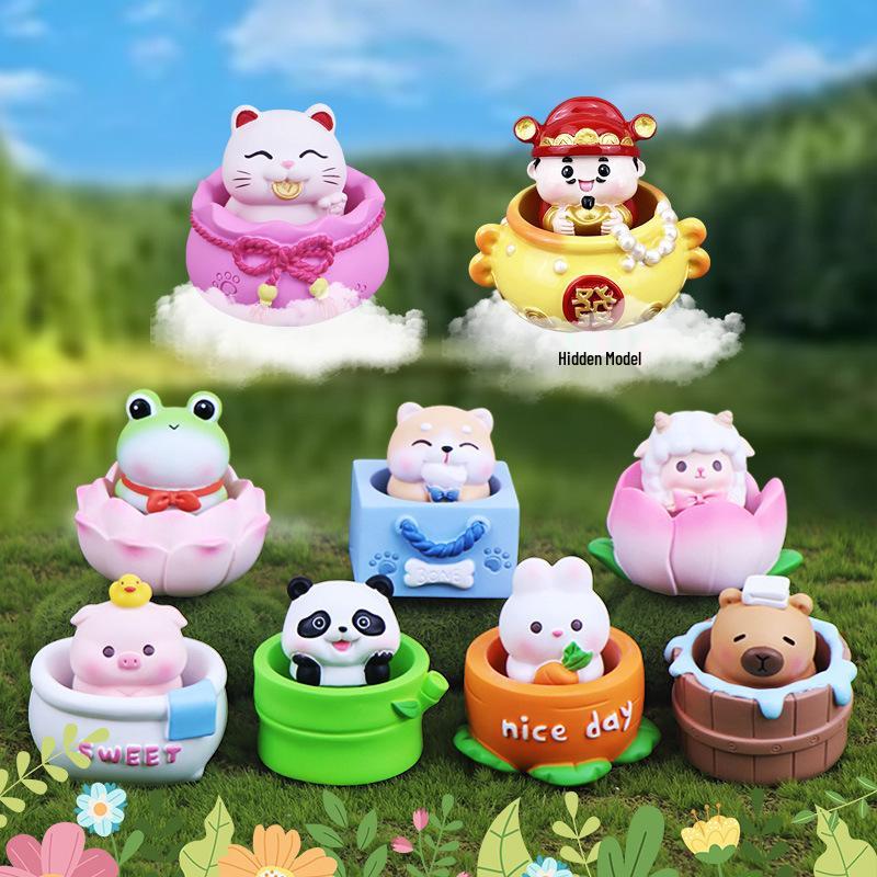 Cute Crystal Animal Ornament Blind Box: Desk Décor & Christmas Gift