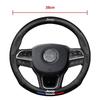 Carbon Fiber Leather Car Steering Wheel Cover Jeep Wrangler Patriot Commander Grand Cherokee Compass Wagoneer Gladiator Renegade