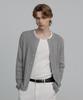 DECOROSO Mix Ribbed Round Cardigan [Gray]