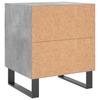 Nightstands 2 Pcs Concrete Grey 40 X 35 X 47.5 Cm Particleboard
