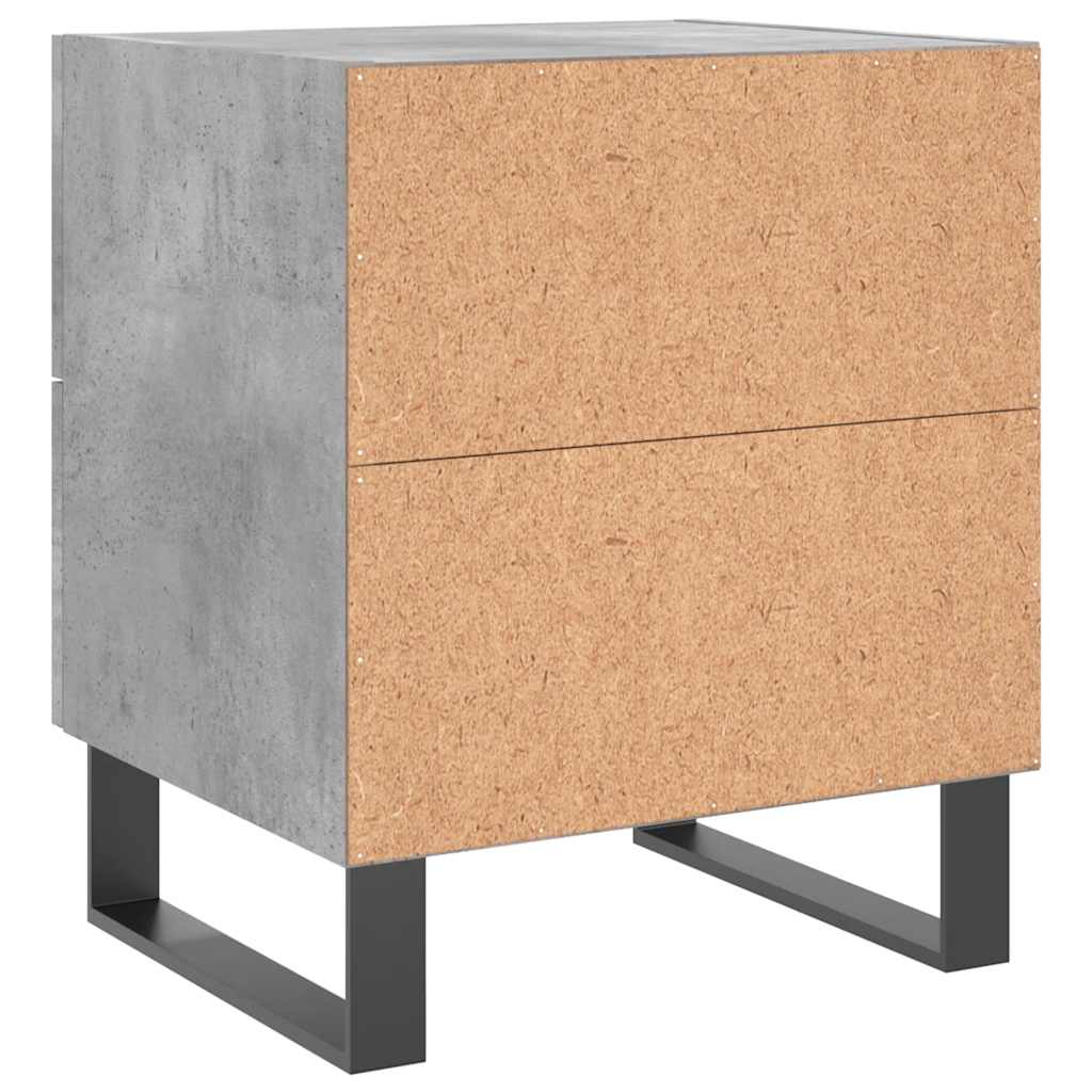 Nightstands 2 Pcs Concrete Grey 40 X 35 X 47.5 Cm Particleboard