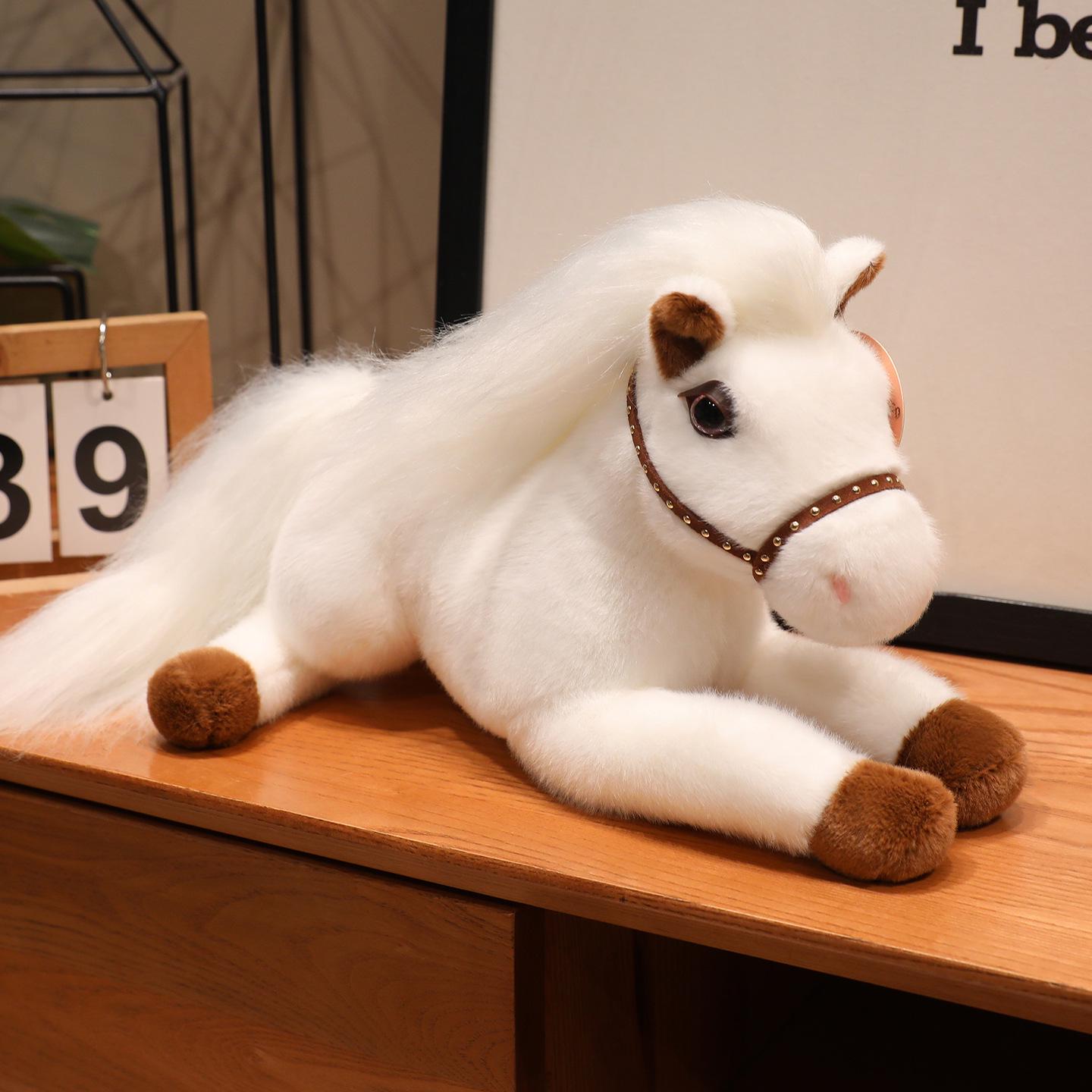 Galloping Horse Zodiac Plush Toy: Year of the Horse Mascot Ornament and Gift. 30 cm