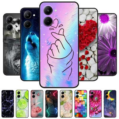 For Realme C33 Case C 33 6.5 Inch RMX3624 Luxury Animal Painted Phone Case Realme C33 Shockproof Cover Silicone Back Bumper