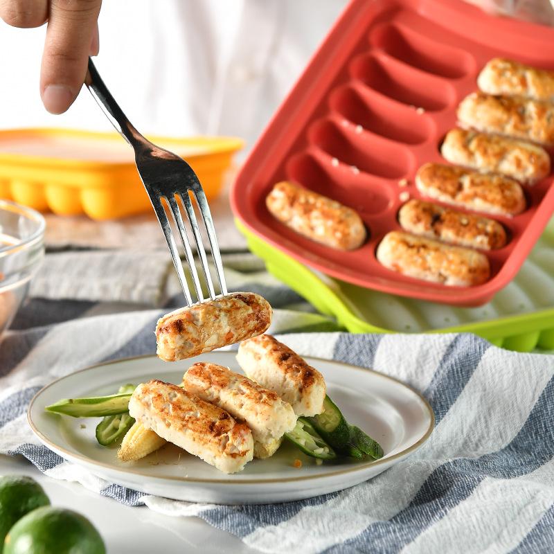 Silicone Mini Sausage Mold for Baby Food and Kitchen Use