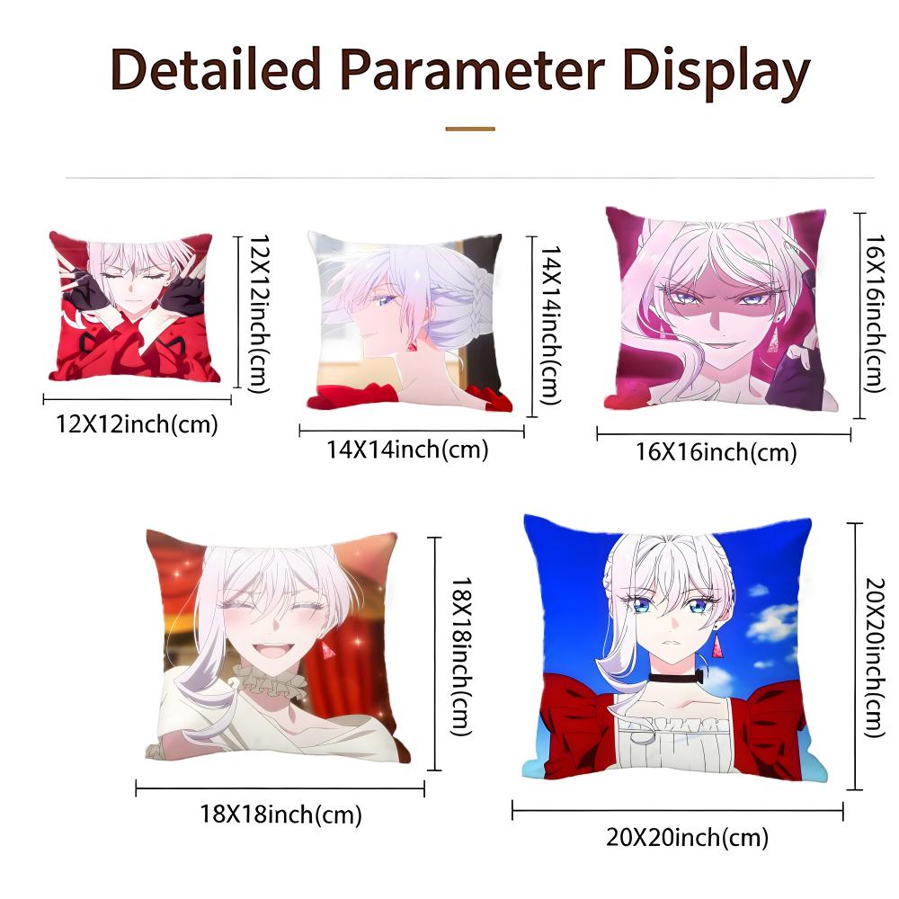 Anime May I Ask For One Final Thing Cushion Cover Cushion Cover Set 4Pcs 50X50 45X45 40X40 Pillowcase Decorative Sofa Home Decor