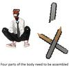 Anime Chainsaw Man Figure 2Pcs Set Denji Action Figural 14-17Cm Car Decoration Doll Pvc Model Collection Toys Children Gifts