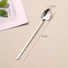 Portable Coffee Stirring Spoon Long Handle Net Red Dessert Spoon Spade Spoon  Watermelon Spoon