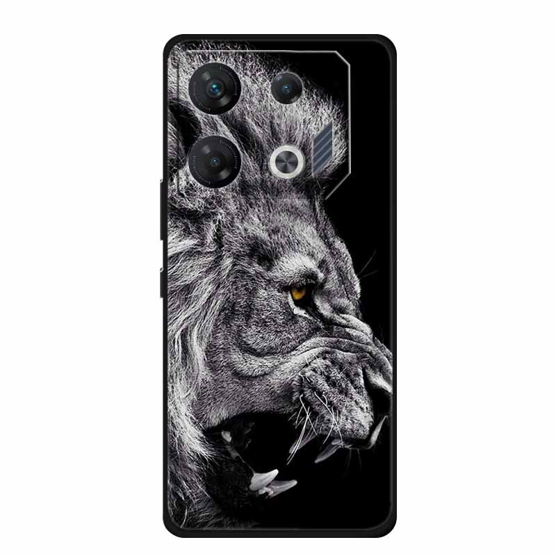 For Infinix GT 10 Pro Case Animals Soft TPU Silicone Phone Cases for Infinix GT10 Pro X6739 Back Cover Shockproof Wolf New Coque
