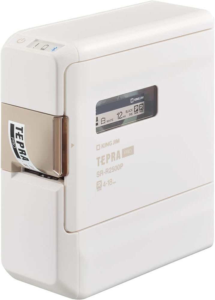 

KING JIM Label Printer for Smartphones PRO Label [Label Printer] Tepra SR-R2500P (Compatible Width 4-18mm) білий
