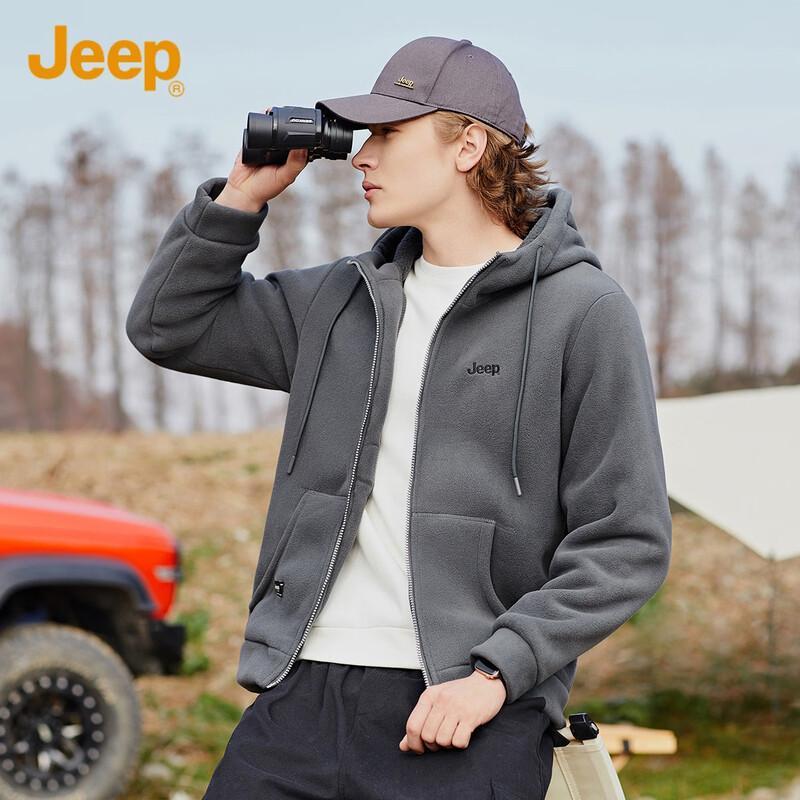 

JEEP Men s Fleece Lined Hooded Winter Jacket M