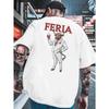 Feria Men's T-shirts Classic Versatile Round Neck Back Printed T-shirt Shirt, Suitable for Basketball, a Must-have Men's Summer Outfit In the Gym