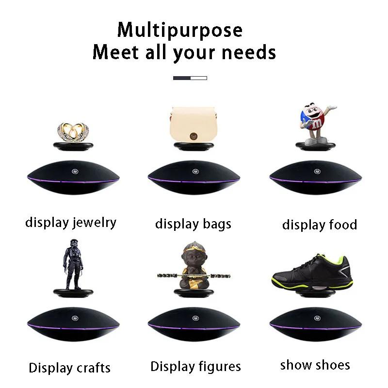 Magnetic Levitation and Rotation Display Stand for Figures Jewelry Weight-bearing 350g Base with Light Office Home Decor Gifts