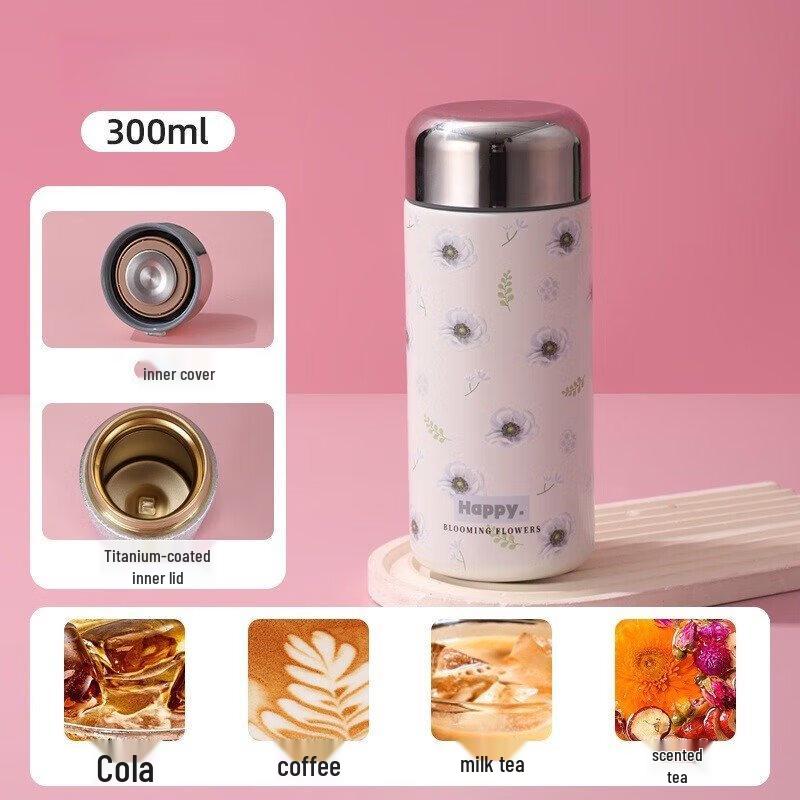 Student Portable Double-Layer Insulated Bottle