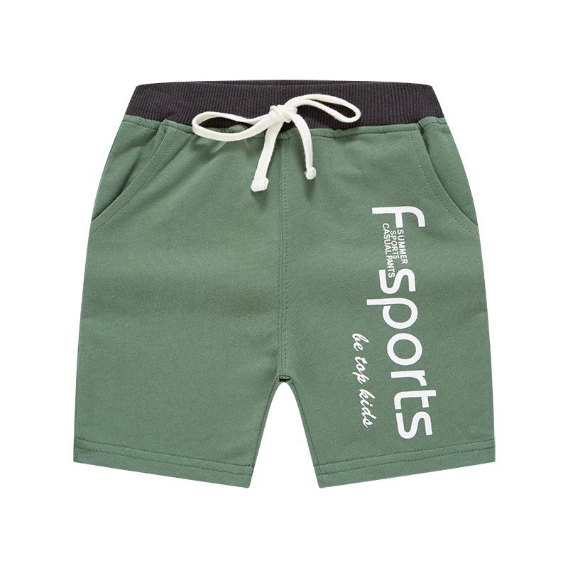 2026 New Summer Korean Style Boys' Letter Print Shorts