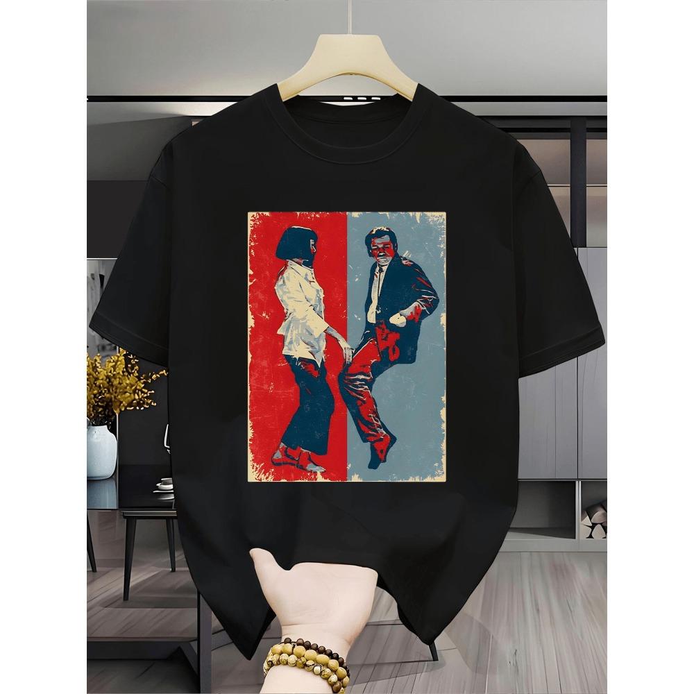 Trendy Retro Movie Creative Pattern Printed Men s T-shirt Summer Style Unisex Casual Fashion T-shirt S