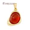 18K Real Gold Plated Natural Stone Charms For Jewelry Making,Pendants For Necklaces Making Accessories,DIY Jewelry Findings