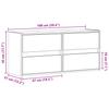 Wall Mounted TV Cabinet with LED Lighting Grey Sonoma 100 x 31 x 45 cm