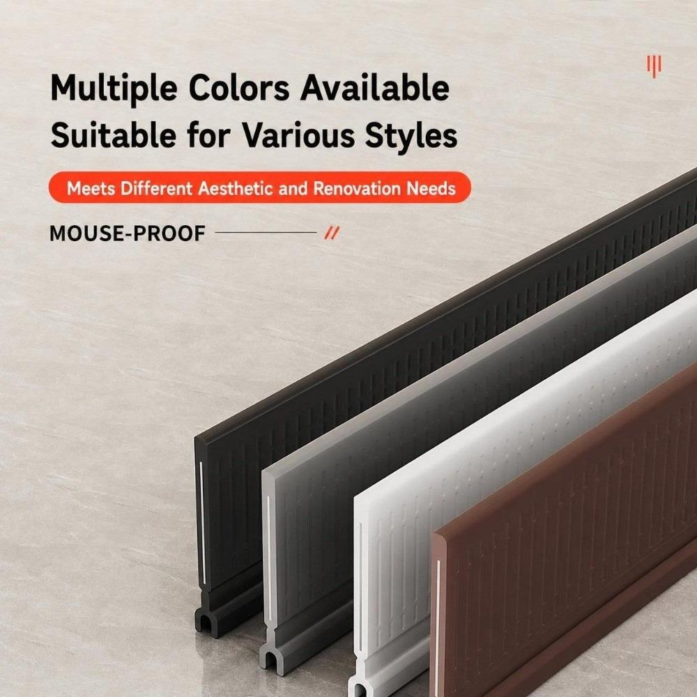 Built In Steel Insert Door Weather Stripping TPE Mouse Proof Door Seal Household